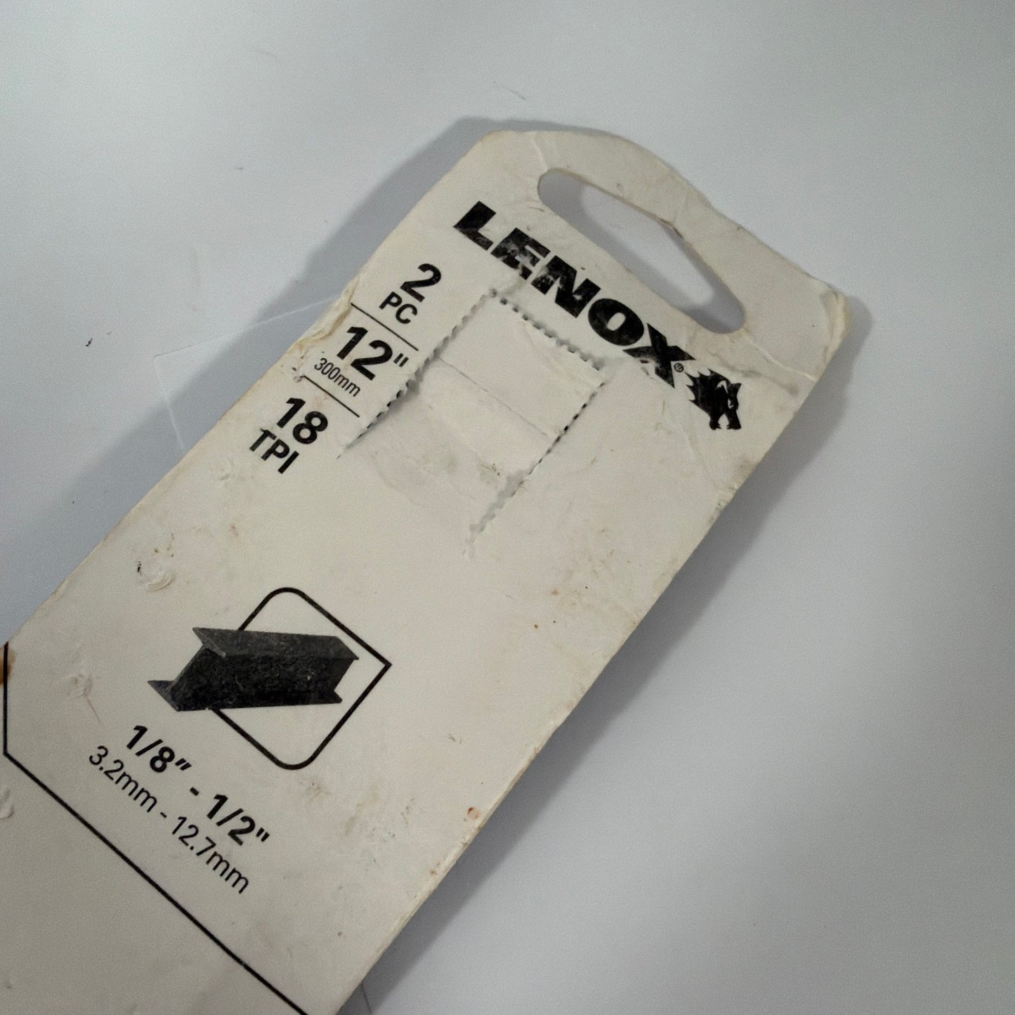 Lenox 218HE Bi-Metal Hacksaw Blades 12 in 18 TPI 2-Pack