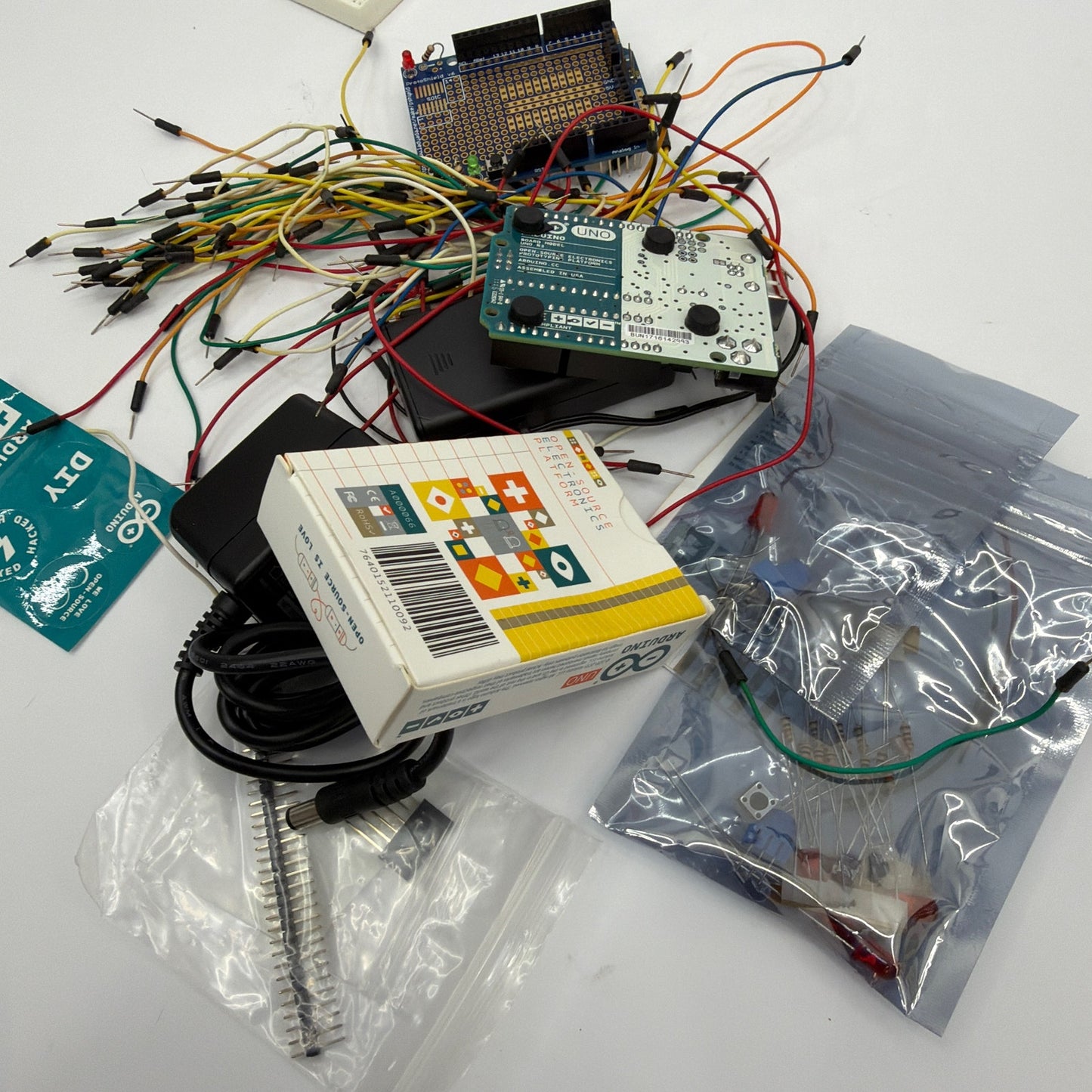 Arduino Uno R3 Assembled in USA Development Board Bundle