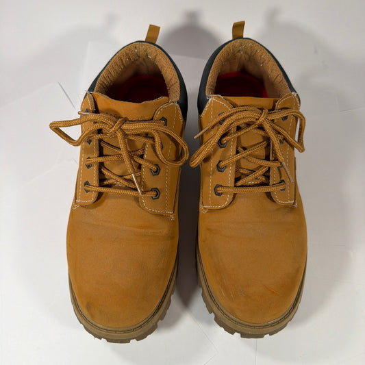 Wrangler Men's Casual Low Boot Shoes Camel Tan Lace-Up Lug Sole Size 11
