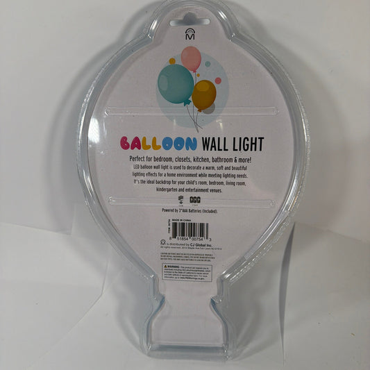 CJ Global LED Balloon Wall Light Blue Item 00754