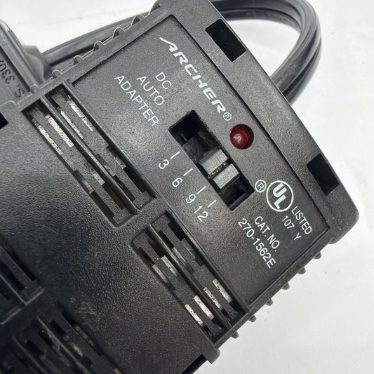 Archer 270-1562E DC Auto Adapter 3/6/9/12V Tested Working