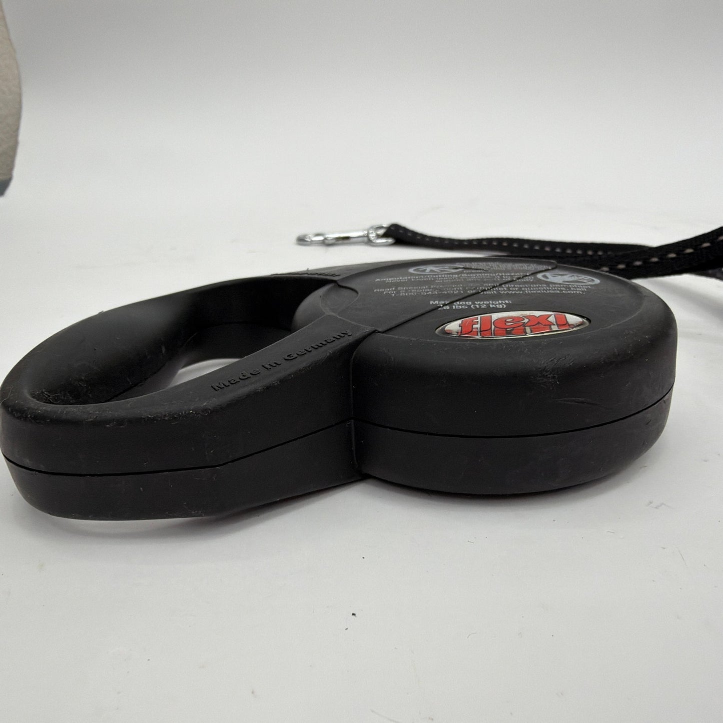 Flexi Classic 1 Retractable Dog Leash Black Up to 26 lb Made in Germany
