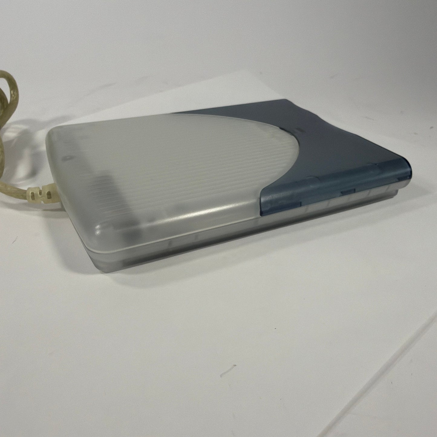 VST FDUSB-M External USB 3.5 Floppy Disk Drive Blue Clear