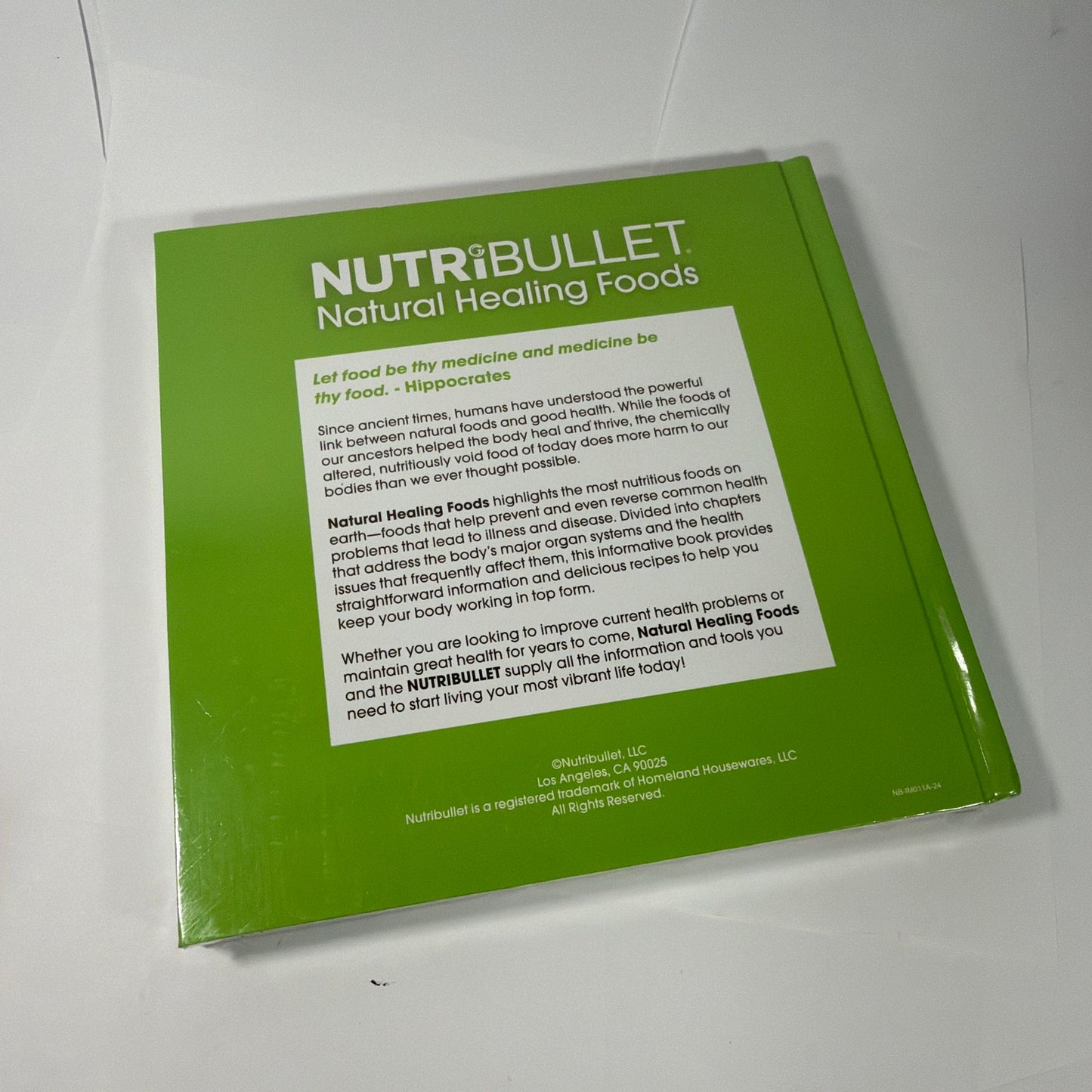 NutriBullet Natural Healing Foods Hardcover Book Sealed
