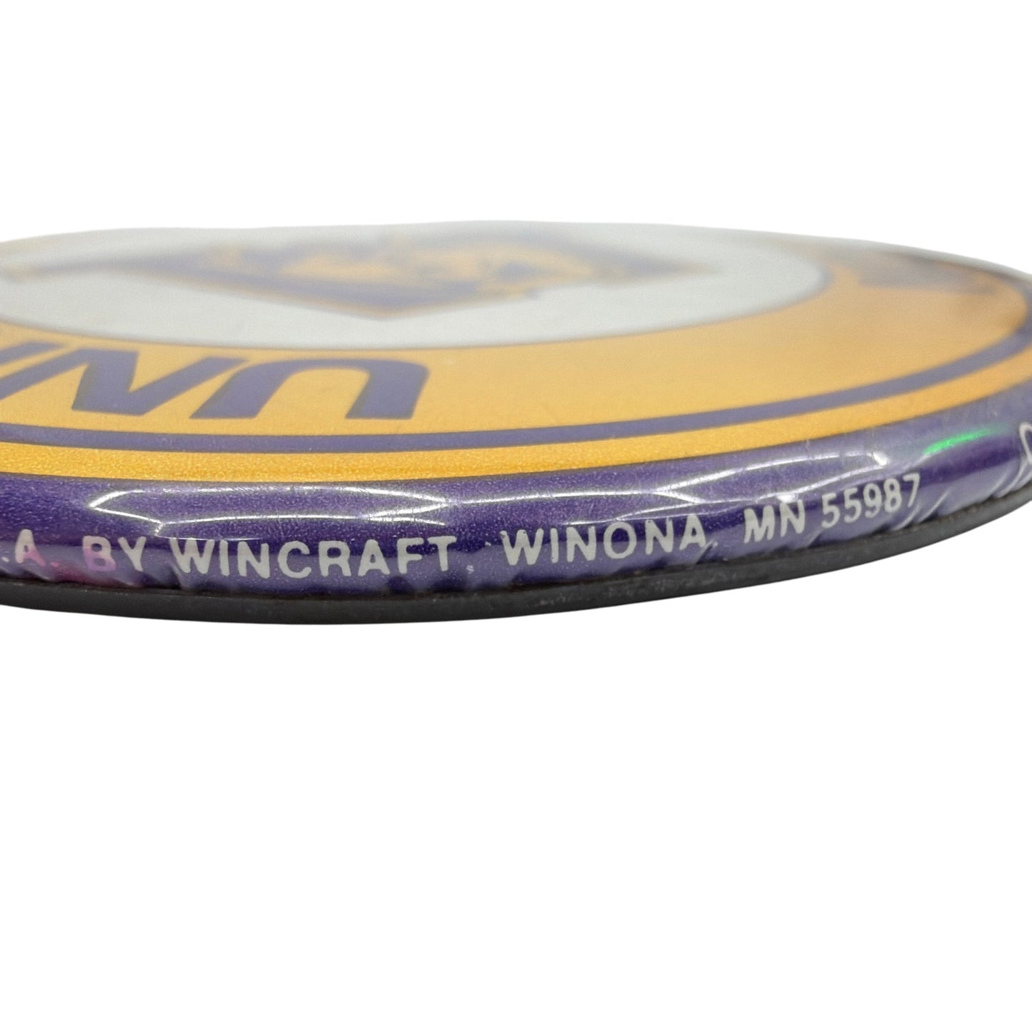 Vintage University of Washington Huskies WinCraft 3.5" Pinback Button PurpleGold
