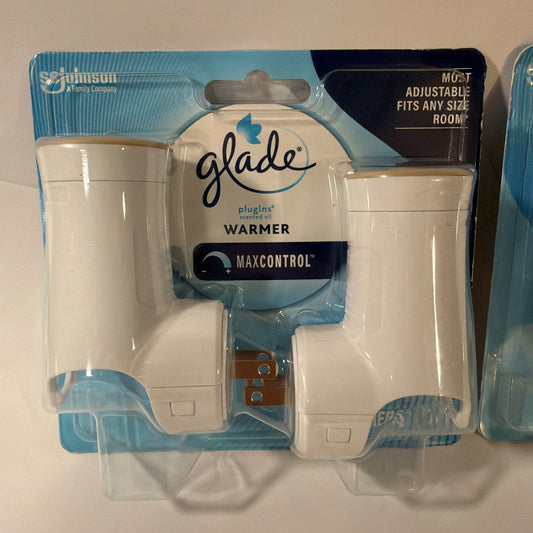 Lot of 2 Glade PlugIns Scented Oil Warmer MaxControl Adjustable Units