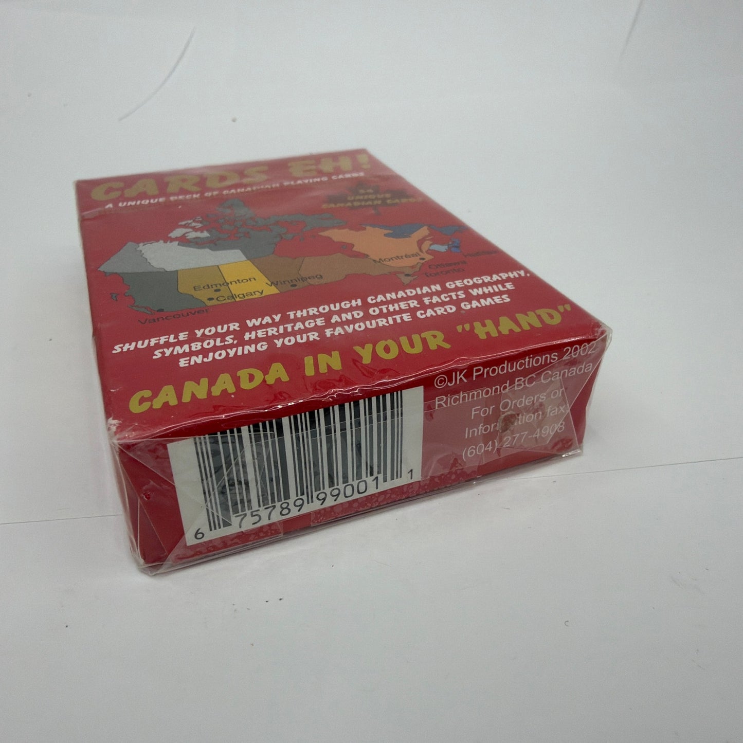 Cards Eh Canadian Playing Cards Sealed JK Productions 2002 54 Card Deck
