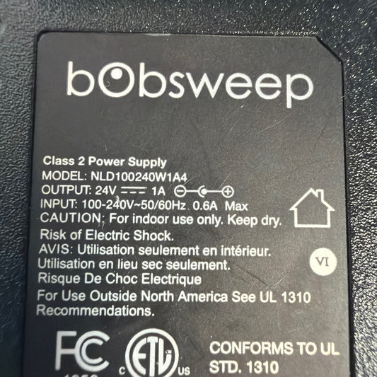 bObsweep 24V 1A Power Supply Adapter NLD100240W1A4 Tested Working