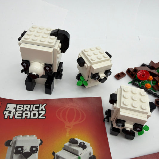 LEGO BrickHeadz 40466 Panda Incomplete Set With Instructions