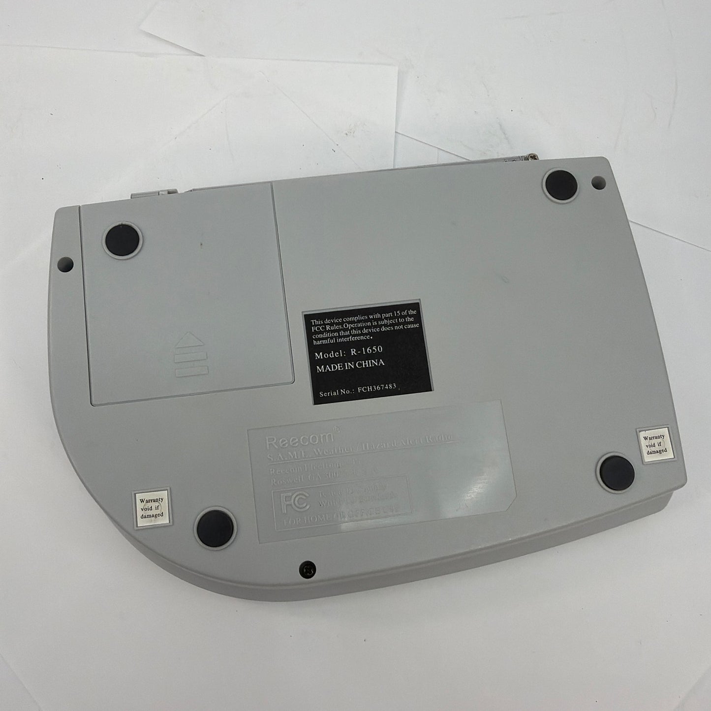 Reecom R-1650 NOAA Weather Hazard Alert AM/FM Radio