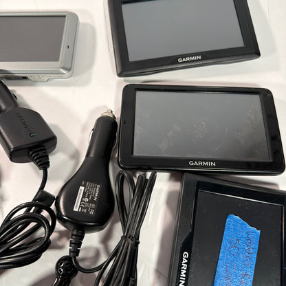 Garmin Nuvi Magellan GPS Lot for Parts Repair with Mounts Cables
