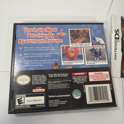 The Sims 2 Apartment Pets Nintendo DS Complete Tested Working