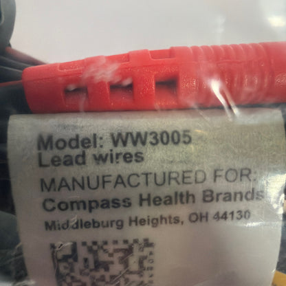 Compass Health Brands WW3005 Lead Wires Replacement Cables Red/Black