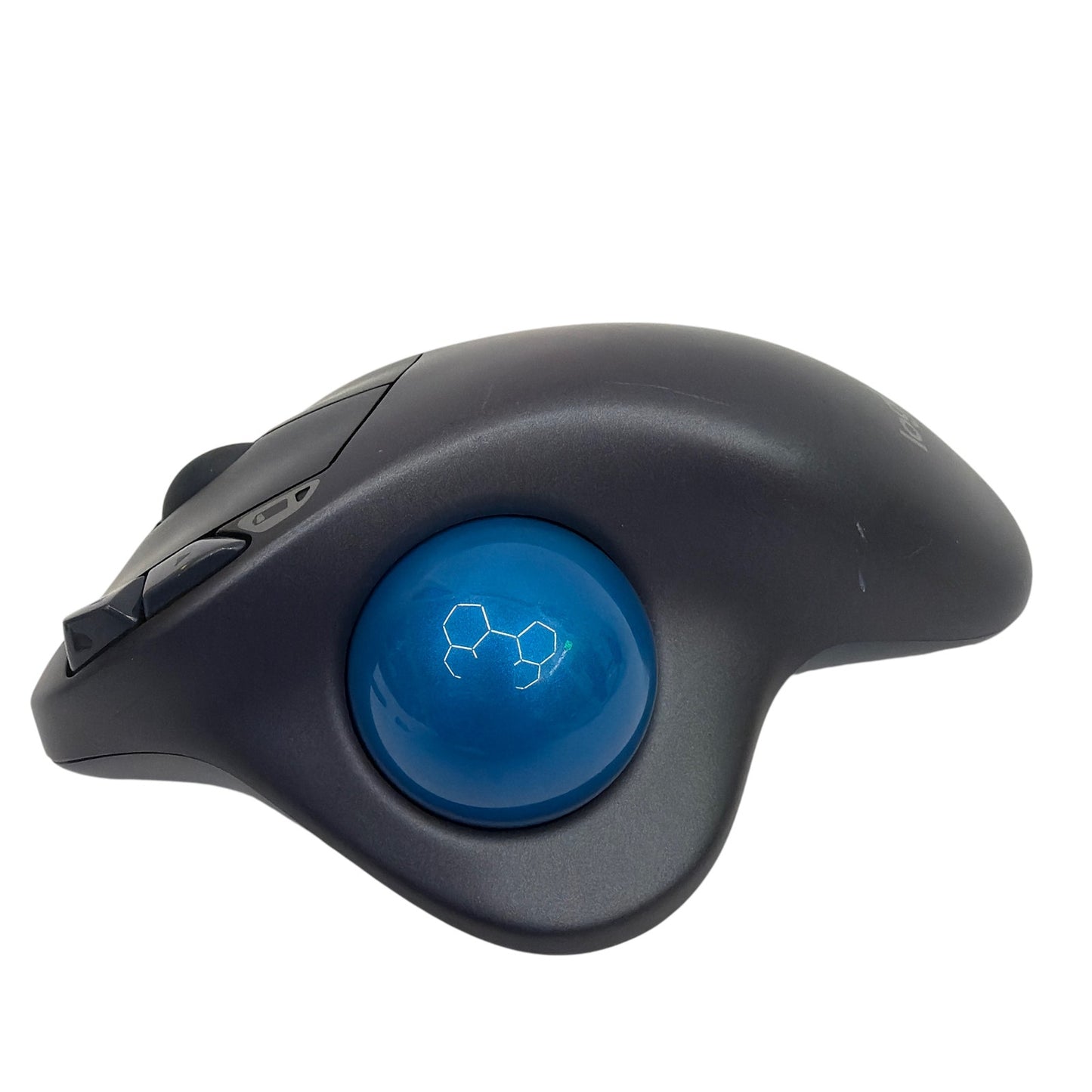 Logitech M570 Wireless Trackball Mouse Black Blue with USB Receiver