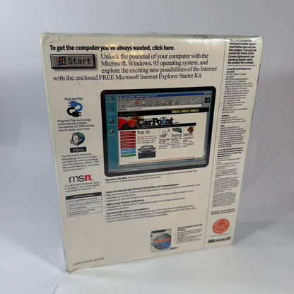 Microsoft Windows 95 Upgrade 3.5-Inch Floppy Big Box Sealed Part No. 94258