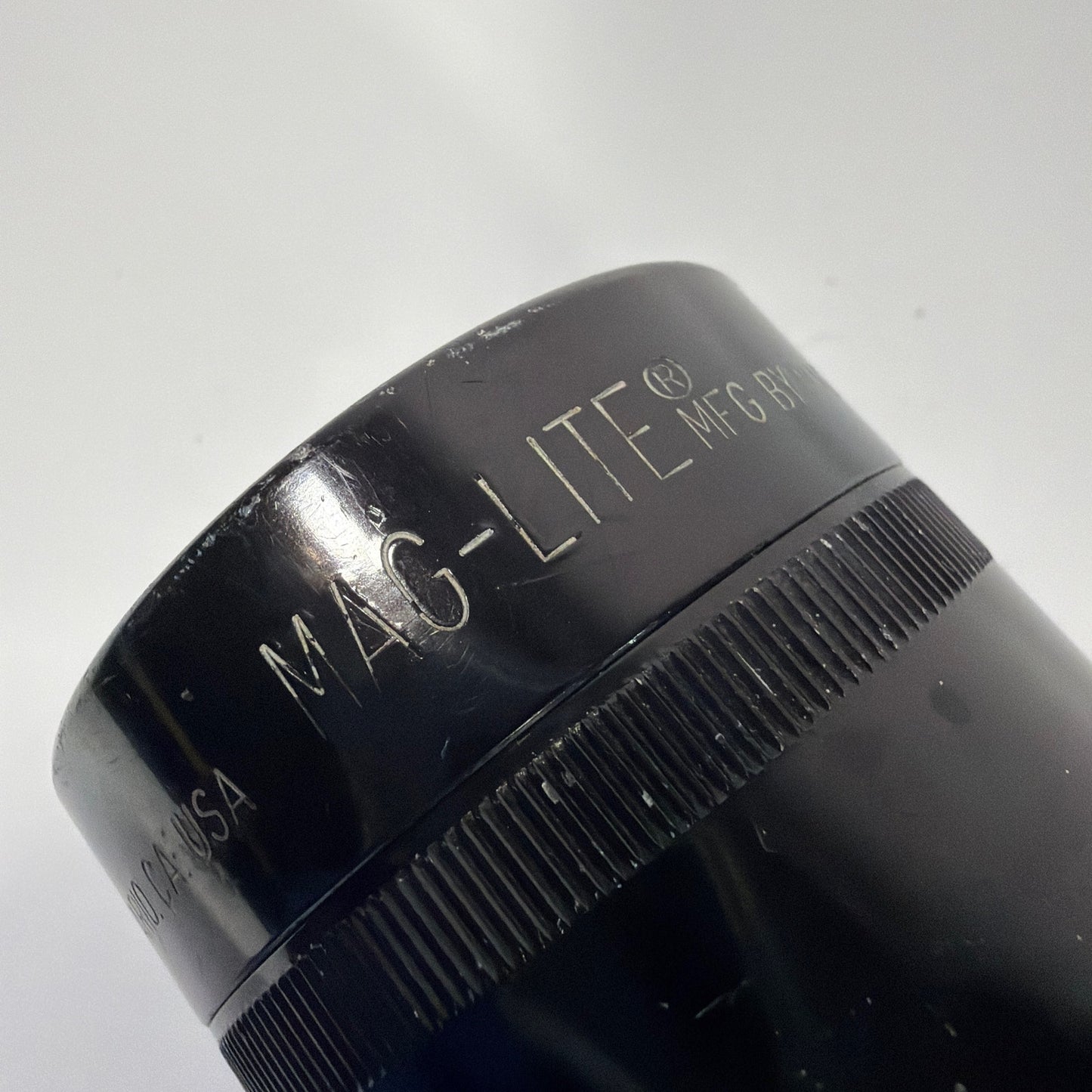 Maglite 4D-Cell Flashlight Black Tested Working With Extra Bulb No Batteries