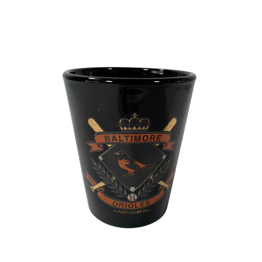 Baltimore Orioles Black Ceramic Shot Glass MLB