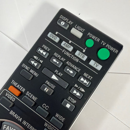 Sony RM-YD029 TV Remote Control Bravia OEM Black Tested Working