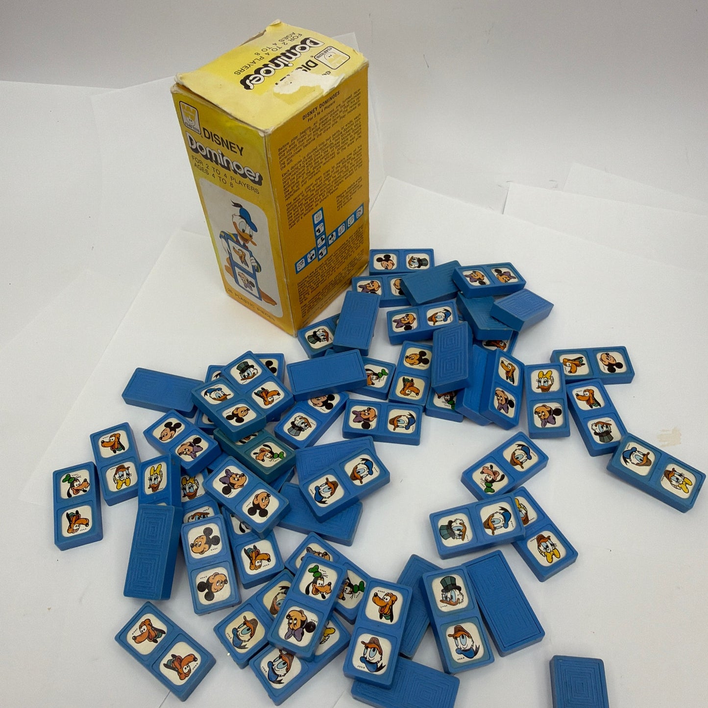 Vintage 1976 Disney Dominoes 56 Piece Set Western Publishing 4245