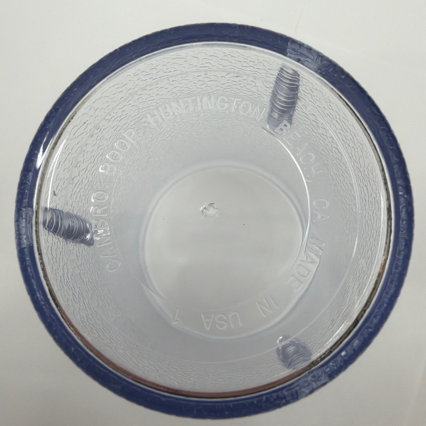 Cambro Clear Textured Plastic Tumblers Lot of 15 4 in Tall Made in USA
