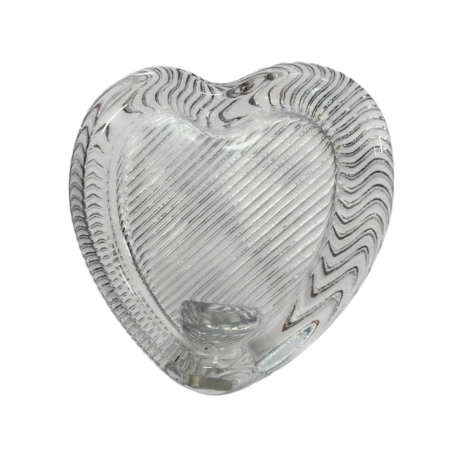 Mikasa Japan Clear Crystal Heart Picture Frame 4 Inch