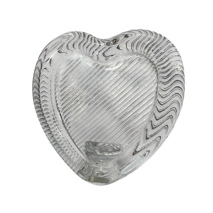 Mikasa Japan Clear Crystal Heart Picture Frame 4 Inch