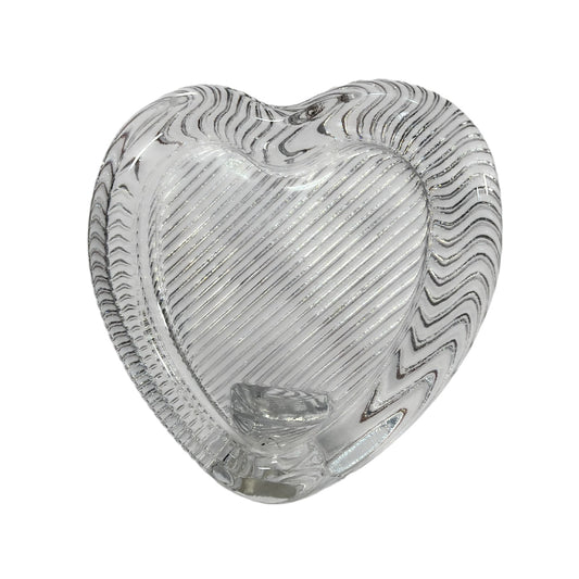 Mikasa Japan Clear Crystal Heart Picture Frame 4 Inch