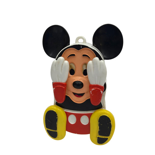 Vintage Illco Disney Mickey Mouse Wind-Up Preschool Toy Tested Working