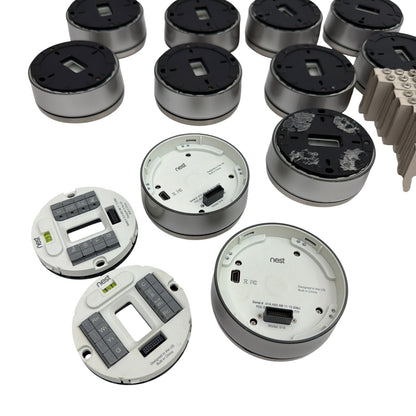 Lot of 11 Nest Learning Thermostat 1st Gen Model 01A Silver – Pulled from Use