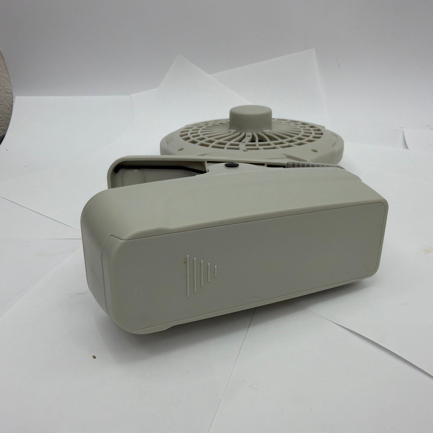 Treva FC05807 Battery Powered Clip-On Fan Gray Tested Working