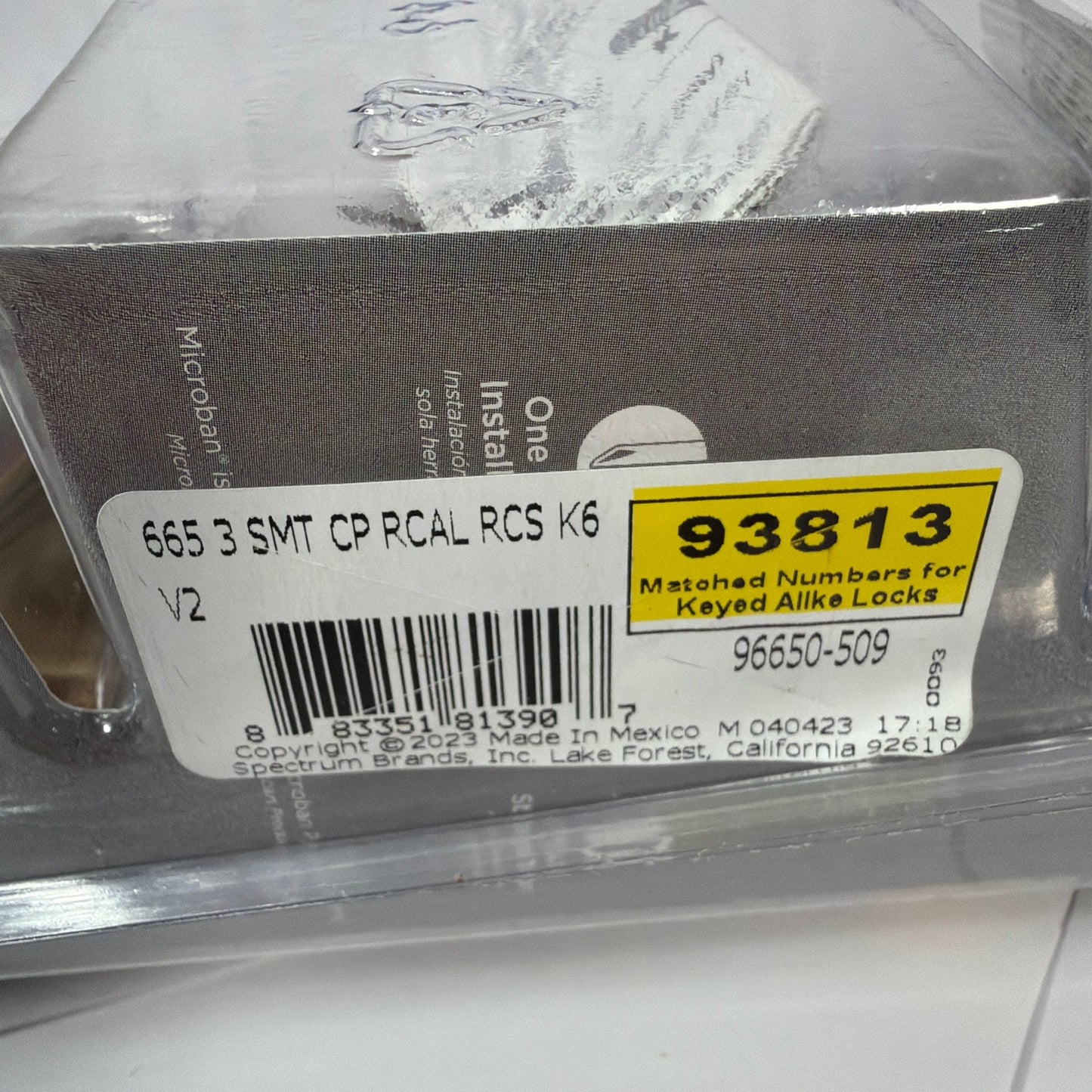 Kwikset 665 SmartKey Double Cylinder Deadbolt Polished Brass Microban New Sealed