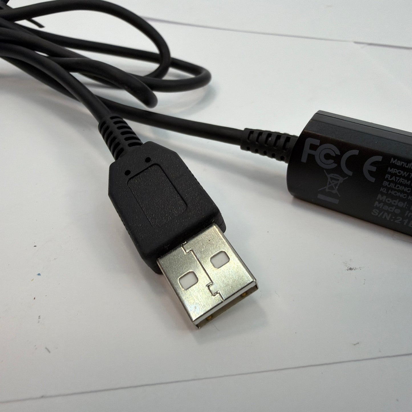Mpow BH323A USB Inline Volume and Mute Control Cable Black