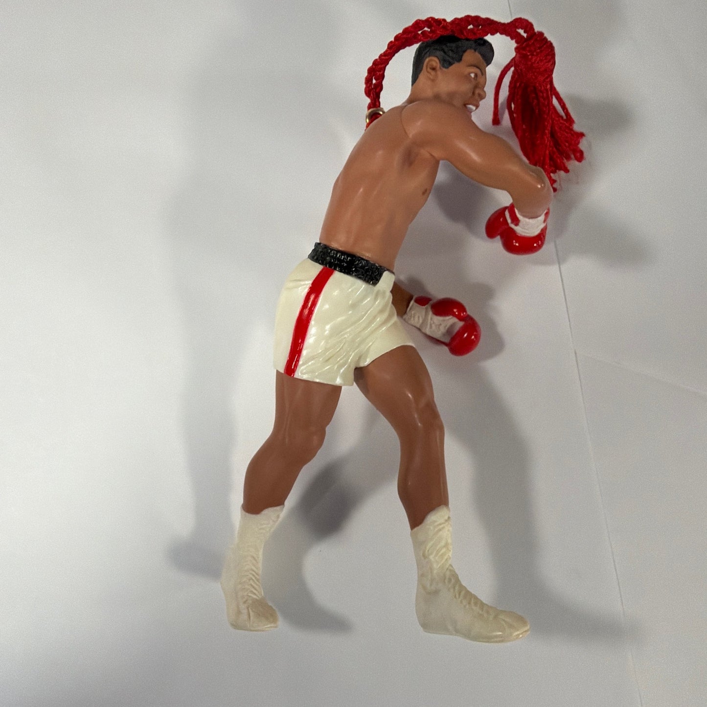 Hallmark 1999 Boxer Hanging Ornament Figure With Red Tassel Approx 5 in