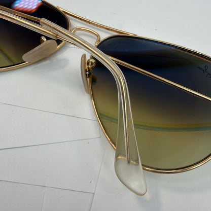 Ray-Ban RB3479 001/70 Sunglasses Gold Frame Mirrored Lens 58-14
