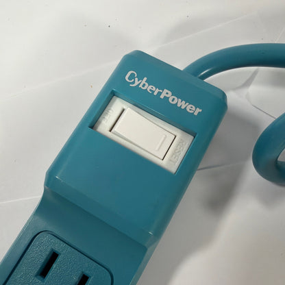 CyberPower B602RC1TL Surge Protector Power Strip Blue/Teal Tested Working