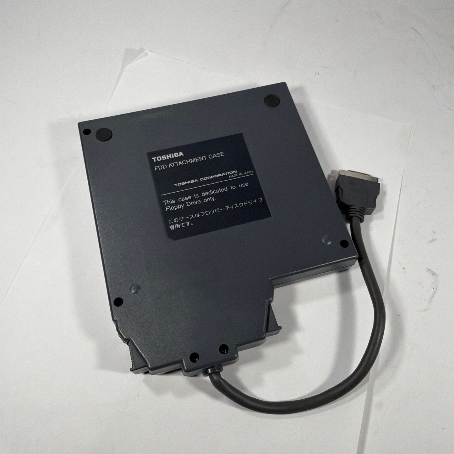 Toshiba FDD Attachment Case w External 3.5in Floppy Drive Module Gray Made in JP