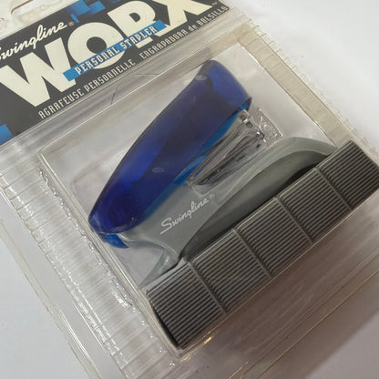 Swingline WORX Personal Stapler 79168 Blue Gray With Staples