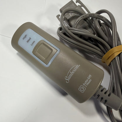 Sunbeam Heated Blanket Controller Style T85B Part 191825 Gray