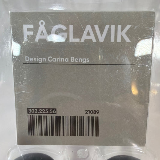 IKEA Fåglavik Black Knobs 302.225.56 Carina Bengs 2 Pack