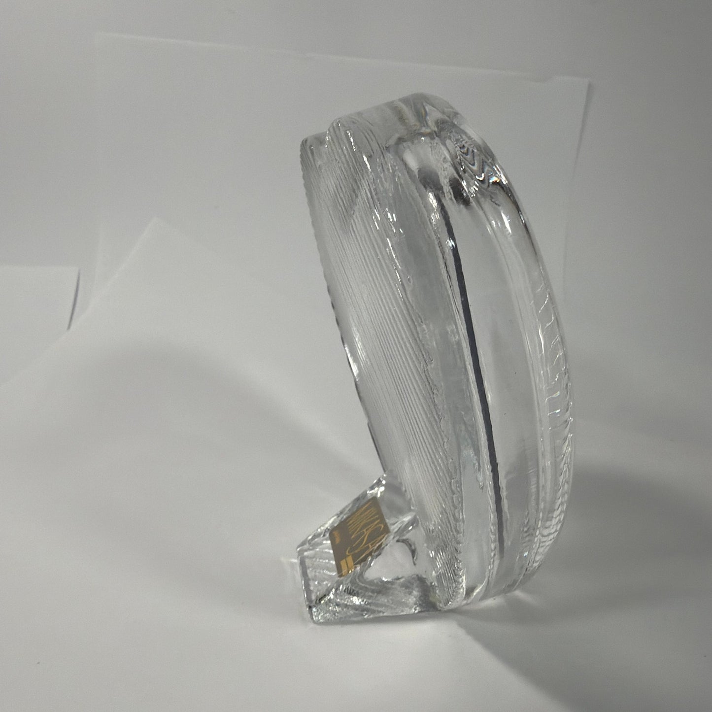 Mikasa Japan Clear Crystal Heart Picture Frame 4 Inch