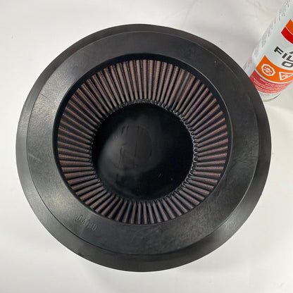 K&N Round Air Filter with Sealing Strip and Air Filter Oil 99-0504