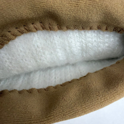 Vintage L'eggs Sheer Energy Driving Gloves Camel Mink One Size Knit Lined
