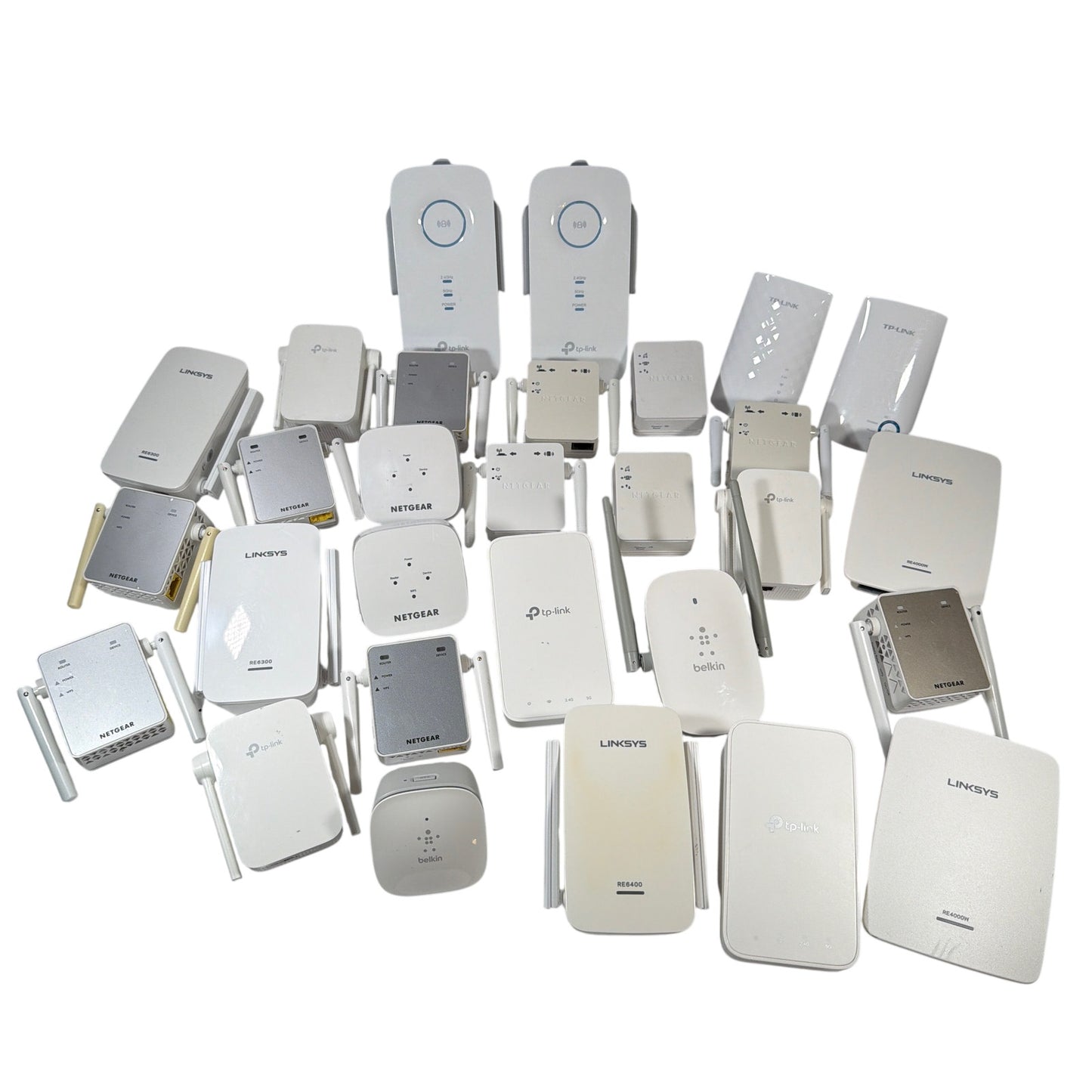 Mixed Lot Wi‑Fi Range Extenders Linksys Netgear TP‑Link Belkin Untested