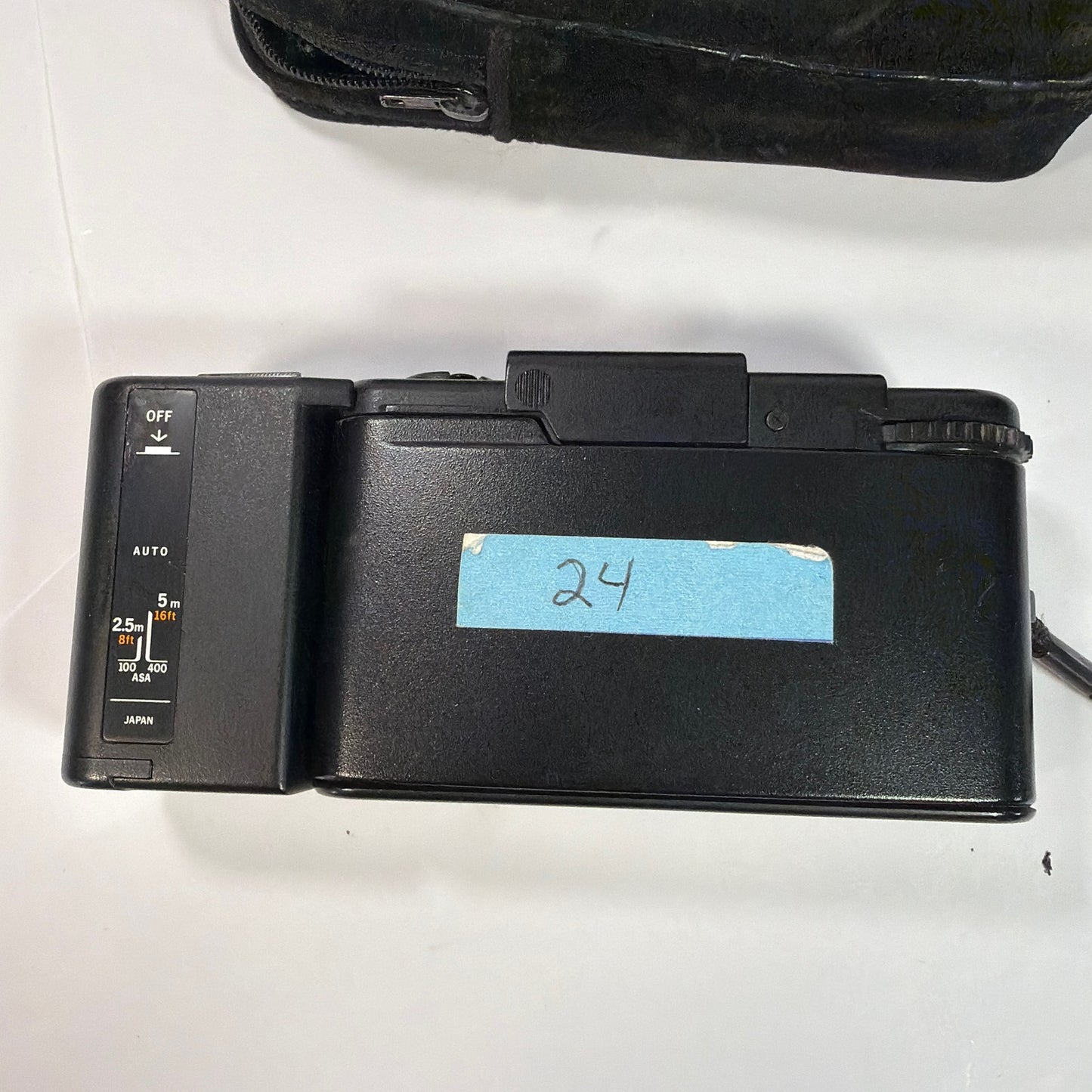Olympus XA 35mm Film Camera with A11 Flash and Case For Parts/Repair