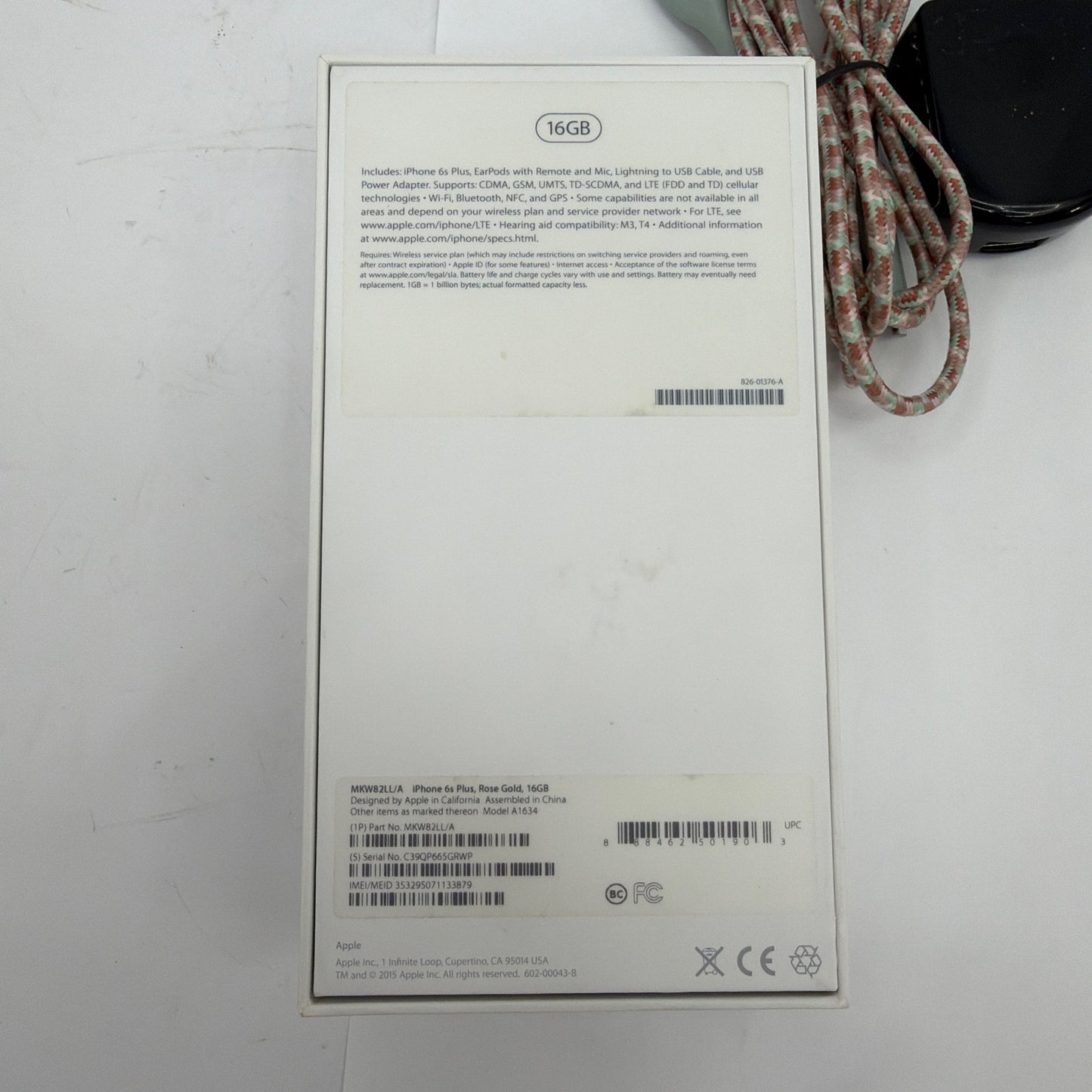 Apple iPhone 6s Plus 16GB Rose Gold Unlocked Model A1634 Parts/Repair