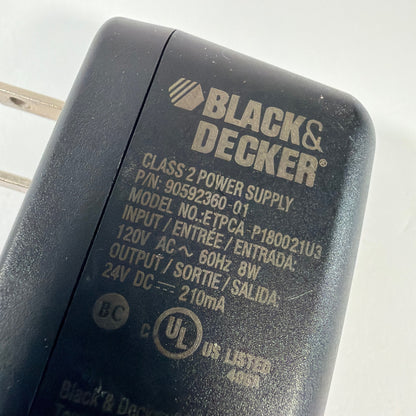 Black & Decker 9.6V–18V Battery Charger 90592360-01