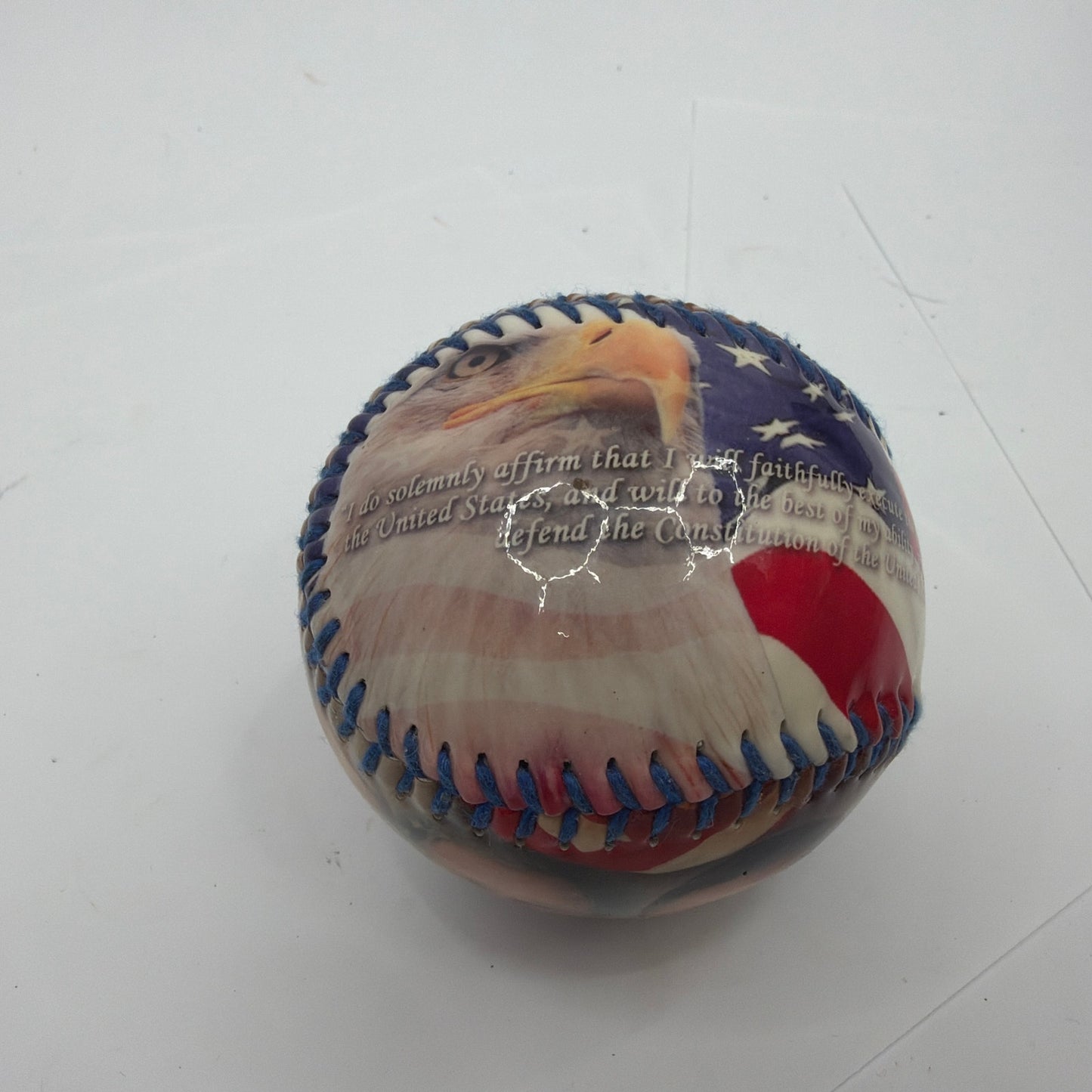 United States Presidents Souvenir Baseball Facsimile Signatures Patriotic Decor
