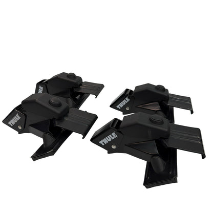 Thule Sweden Rain Gutter Roof Rack Towers Set of 4 Black