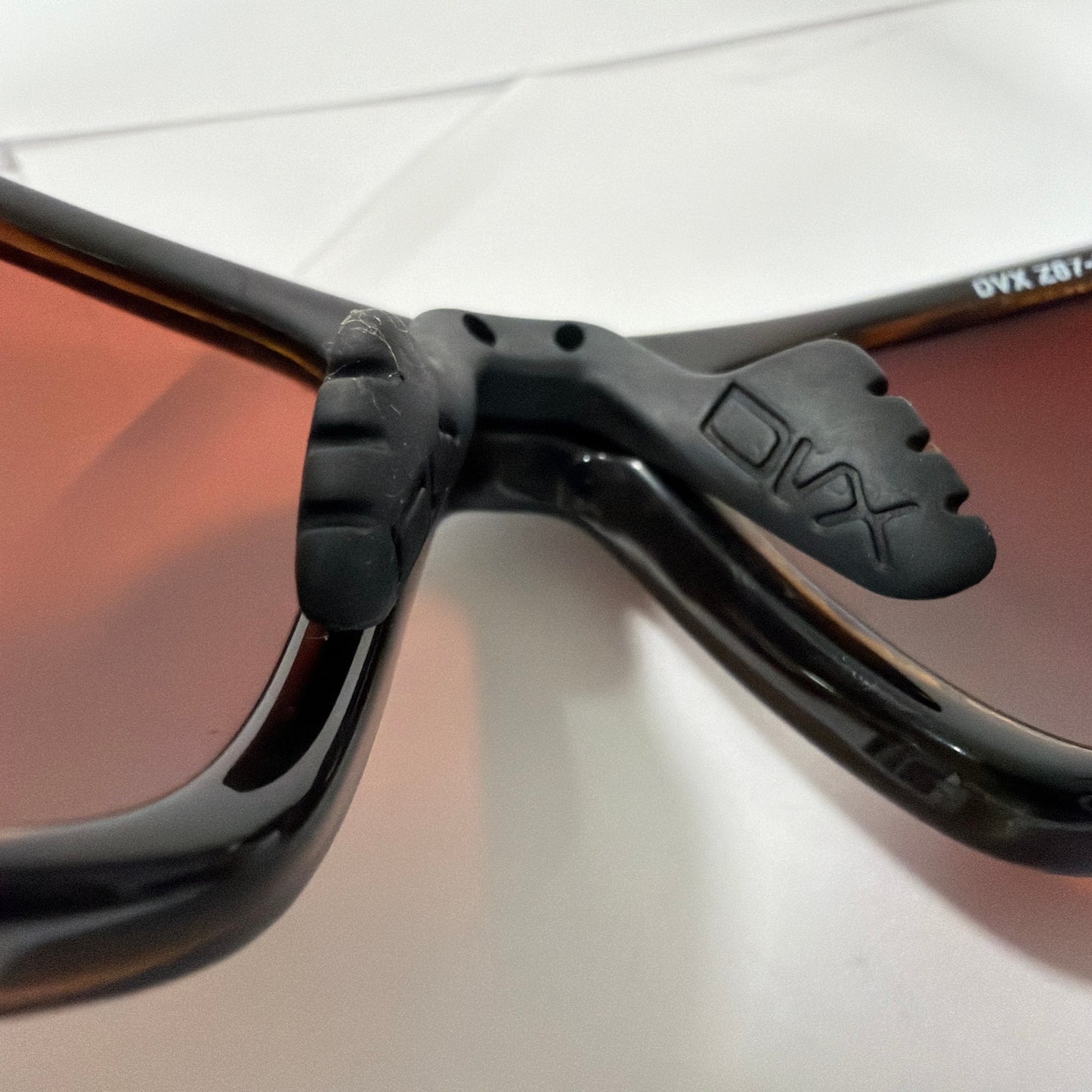 DVX Space DVX Z87-2 Black Wrap Sunglasses Orange Lens
