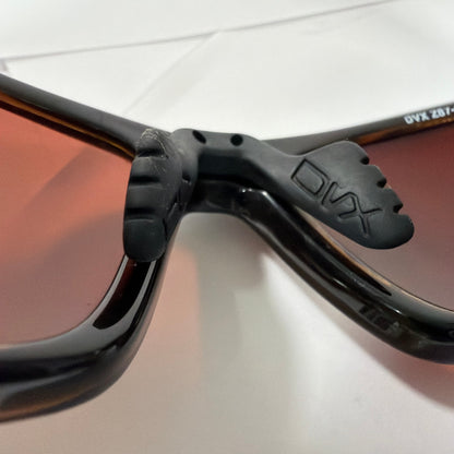 DVX Space DVX Z87-2 Black Wrap Sunglasses Orange Lens